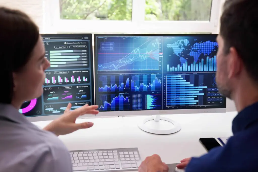 Analytics dashboard showcasing B2B ecommerce metrics, powered by Cloudfy branding.