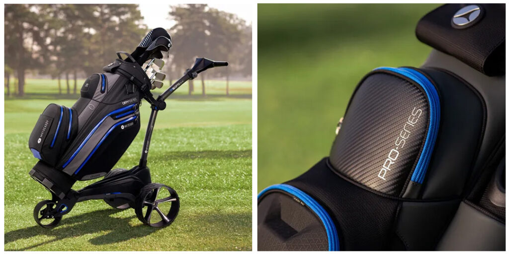 Motocaddy golf equipment website interface powered by Cloudfy